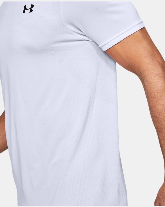 Men's UA Seamless Short Sleeve, White, pdpMainDesktop image number 2
